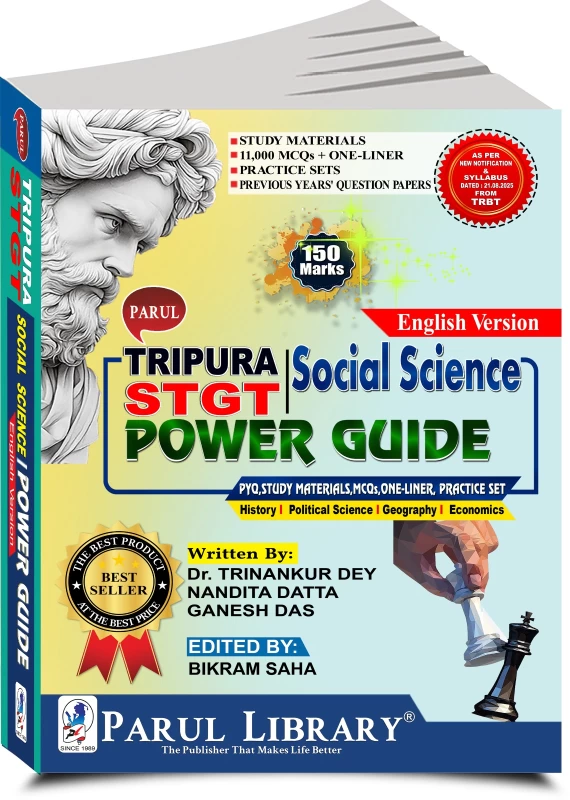 Parul Tripura STGT Social Science Power Guide (English Version) – 11,000 MCQs + 10 Practice Sets for TRBT 2024 | Parul Library