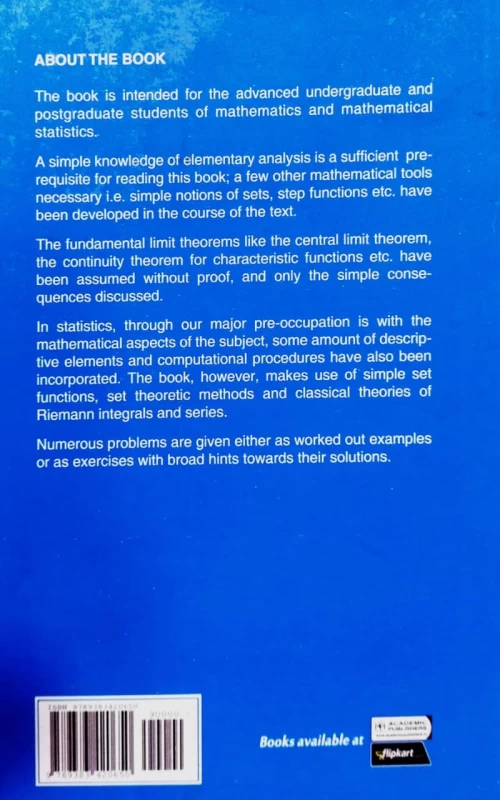 Groundwork Of Mathematical Probability And Statistics By Amitava Gupta – 7th Edition | Academic Publishers | Essential For Competitive & University Exams