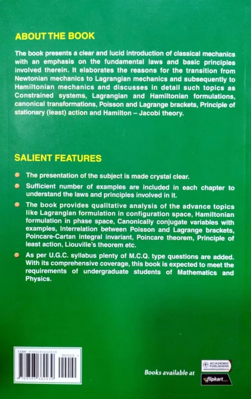 Classical Dynamics: Theory and Practical (First Edition) By Utpal Chatterjee – Academic Publishers | Essential For Physics Exams