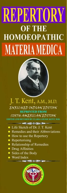 Original Latest Version - Repertory of the Homoeopathic Materia Medica & Word Index (Large Edition) By J.T. Kent