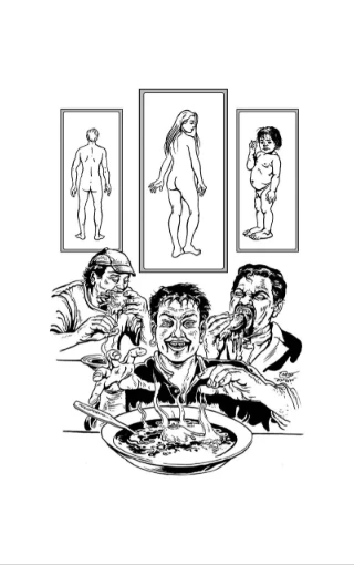 Manusher Mangsher Restora By Mojaffor Hossain - মানুষের মাংসের রেস্তোরাঁ - Book Farm